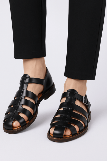 Hans | Herren Klassische Sandalen mit Schnallenriemen