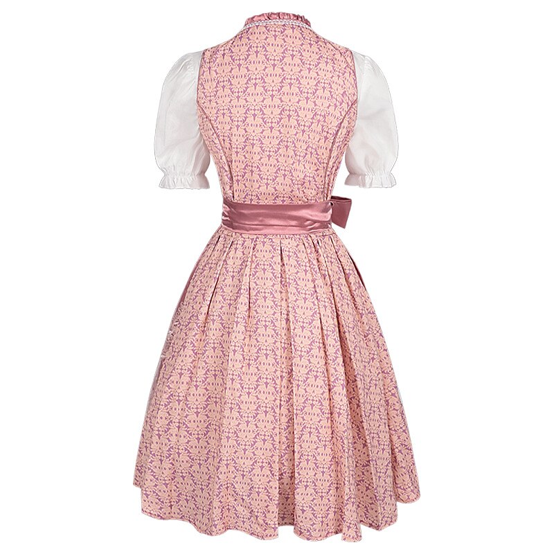 Ursula | Damen Traditionelles Oktoberfest-Dirndl mit Satin-Schleife