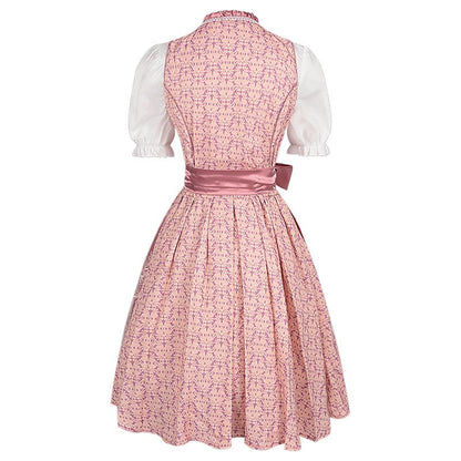 Ursula | Damen Traditionelles Oktoberfest-Dirndl mit Satin-Schleife