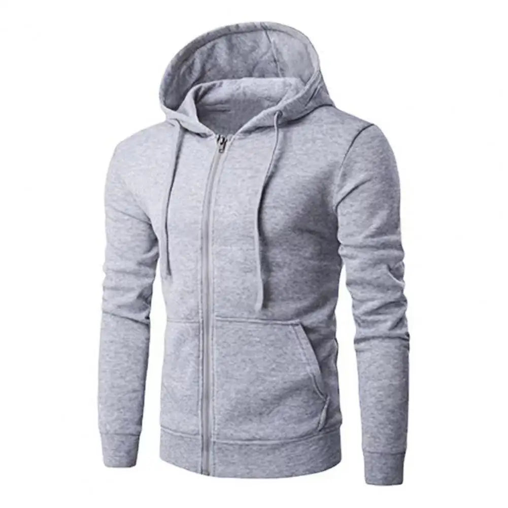 Georg | Herren Freizeit-Hoodiejacke mit Reißverschluss vorne