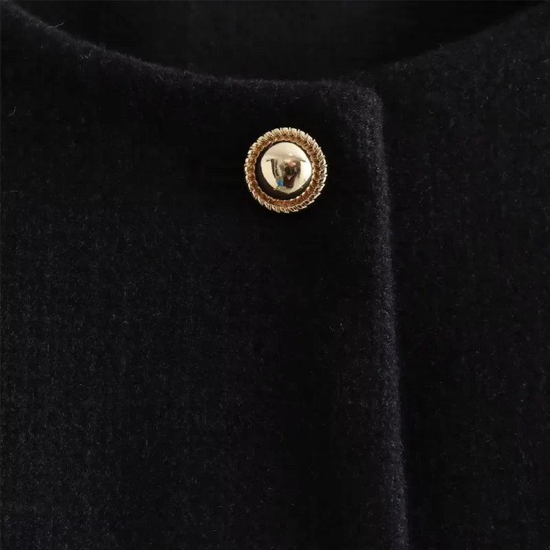 Johanna | Damen Klassische Kurzjacke mit Knopfleiste vorne