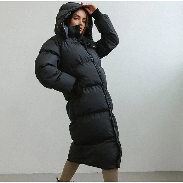 Daniela | Damen Winter Steppmantel mit Kapuze