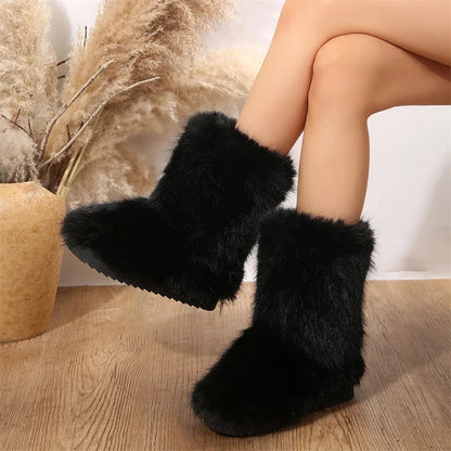 Irina | Damen Fellstiefel mit Bequemer Fütterung