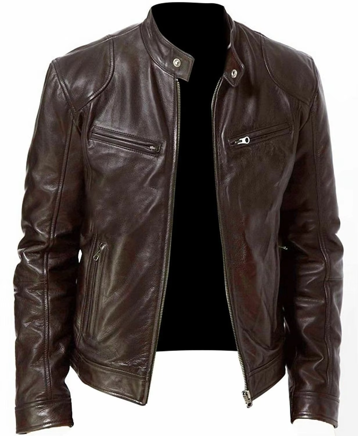 Alexander | Herren Klassische Bikerjacke im Bikerstil