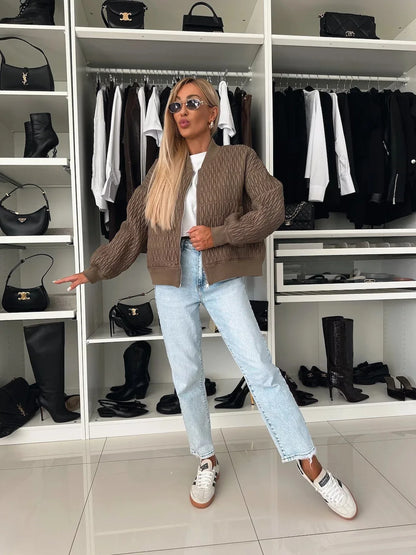 Jana | Damen Freizeitkurzjacke mit gesteppter Vorderseite