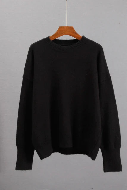 Anna | Damen Winterpullover mit Rippbündchen