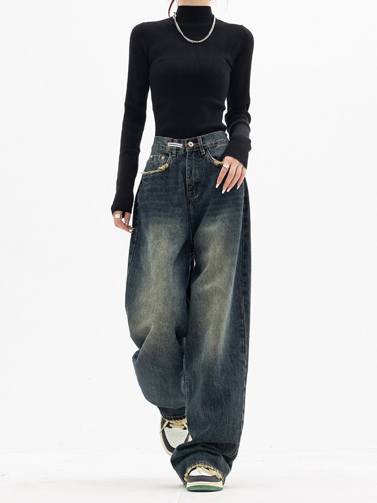 Carolin | Damen Jeans im Urban-Look mit lockerer Passform