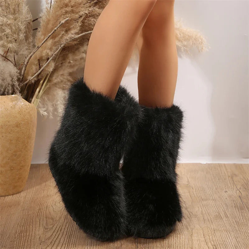 Irina | Damen Fellstiefel mit Bequemer Fütterung