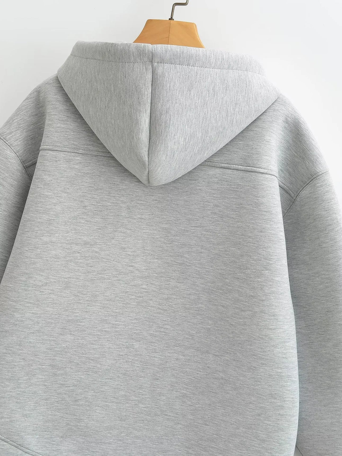 Angela | Damen Kapuzenpullover mit Fronttasche und Reißverschluss