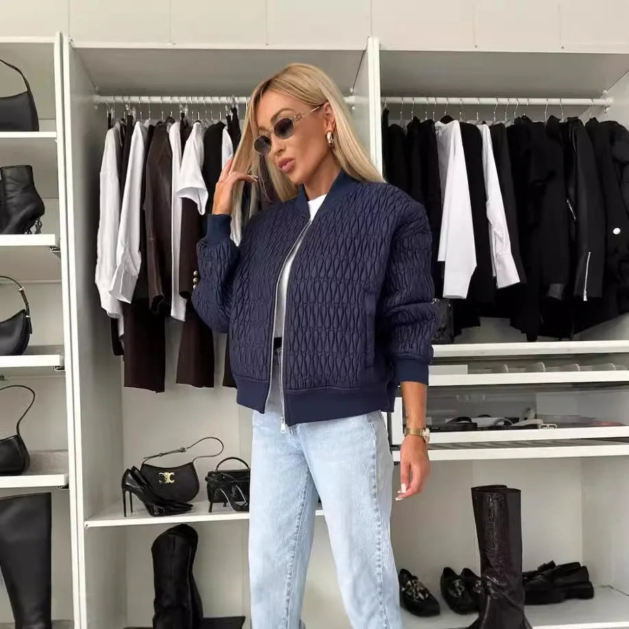 Jana | Damen Freizeitkurzjacke mit gesteppter Vorderseite