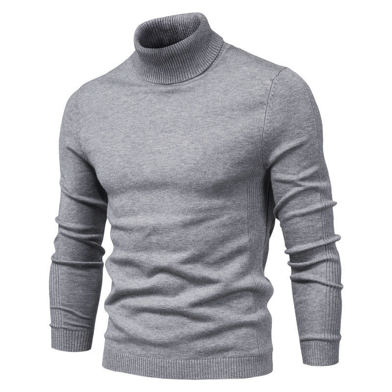 Andreas | Herren Gestrickter Warmer Rollkragen-Winterpullover
