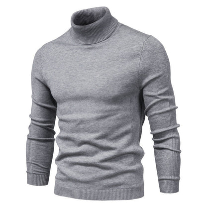 Andreas | Herren Gestrickter Warmer Rollkragen-Winterpullover