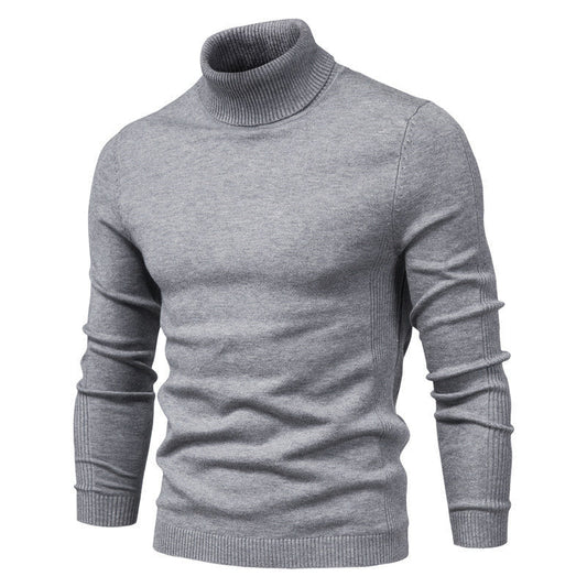Andreas | Herren Gestrickter Warmer Rollkragen-Winterpullover