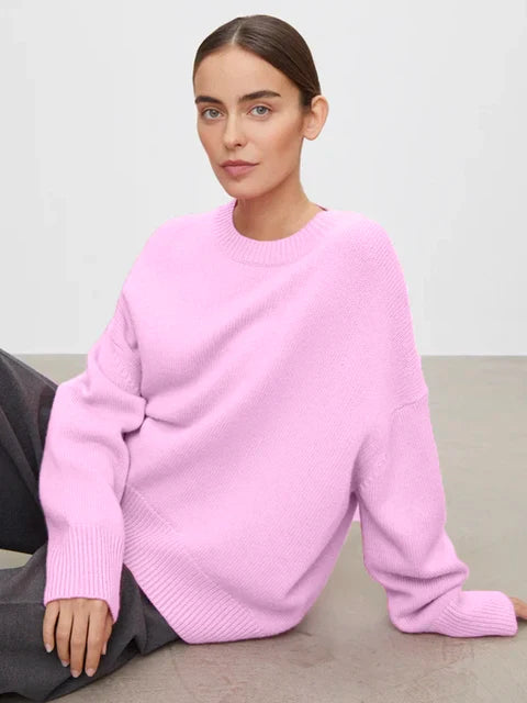 Anna | Damen Winterpullover mit Rippbündchen