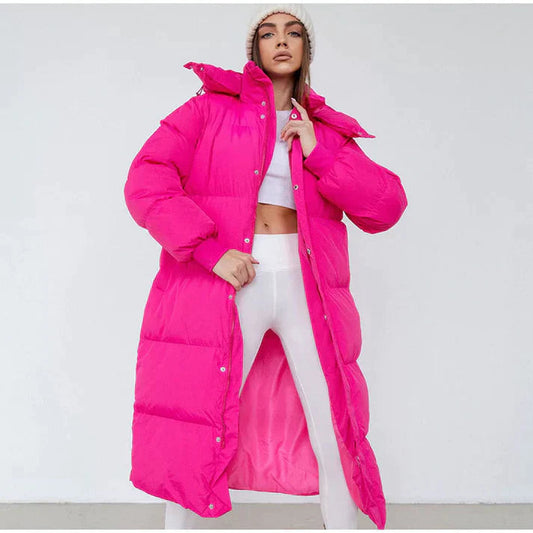 Daniela | Damen Winter Steppmantel mit Kapuze