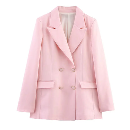 Helga | Schickes Formelles Anzugset mit Tailliertem Langen Blazer für Damen