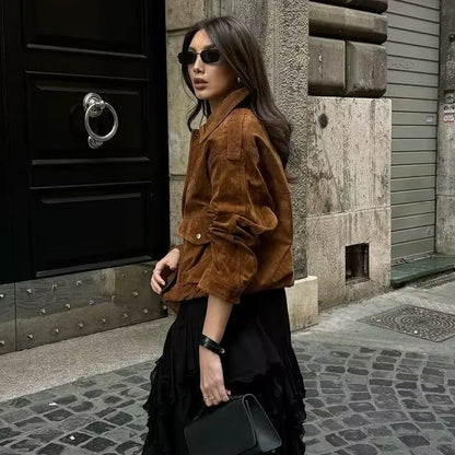 Britta | Damen Jacke mit Taschen und lockerer Passform