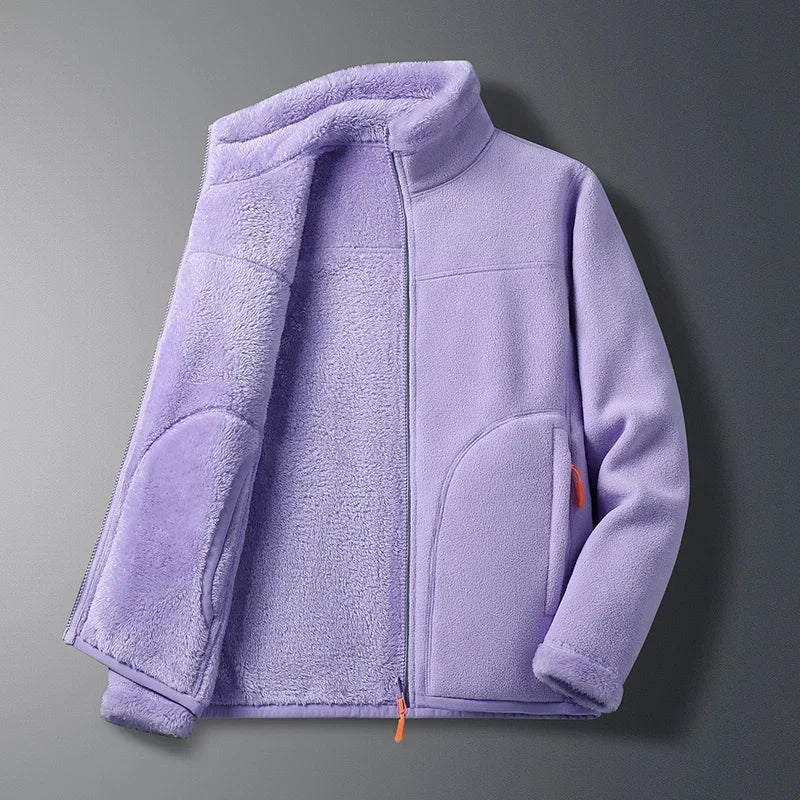 Carolin | Damen Jacke mit Stehkragen und weichem Reißverschluss