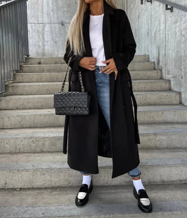 Doris | Damen-Wintermantel mit Knopfverschluss