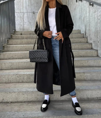 Doris | Damen-Wintermantel mit Knopfverschluss