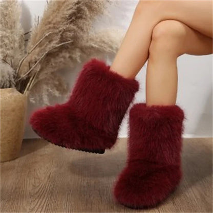Irina | Damen Fellstiefel mit Bequemer Fütterung