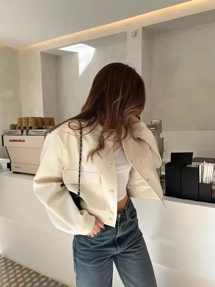 Dorothea | Damen Casual Bomberjacke mit Taschen