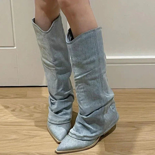 Katharina | Damen Winterstiefel, locker sitzend, kniehoch
