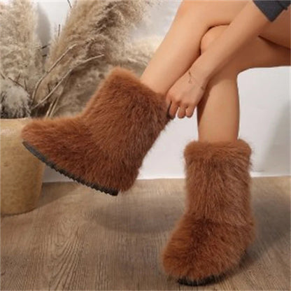 Irina | Damen Fellstiefel mit Bequemer Fütterung
