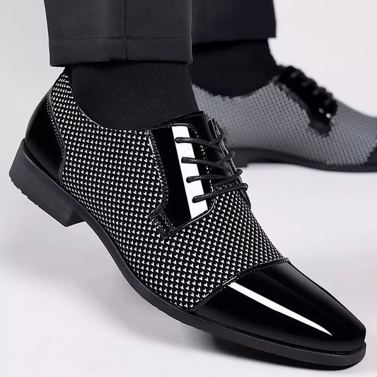 Oliver | Herren Winter Business-Schuhe mit Glanzfinish