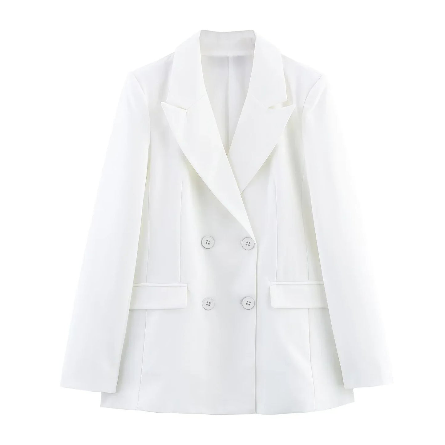 Helga | Schickes Formelles Anzugset mit Tailliertem Langen Blazer für Damen