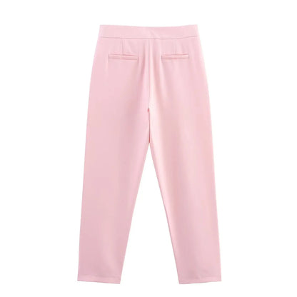 Helga | Schickes Formelles Anzugset mit Tailliertem Langen Blazer für Damen