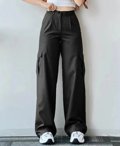 Helga | Damen Winter Hohe Taillen Cargo-Hose