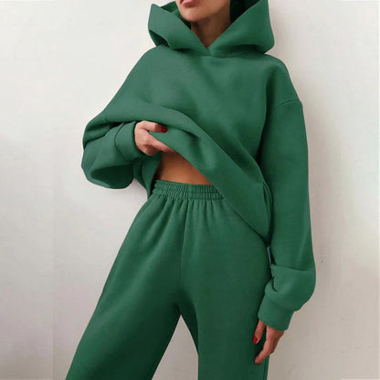 Helga | Damen Winter Hoodie und Jogginghosen Set