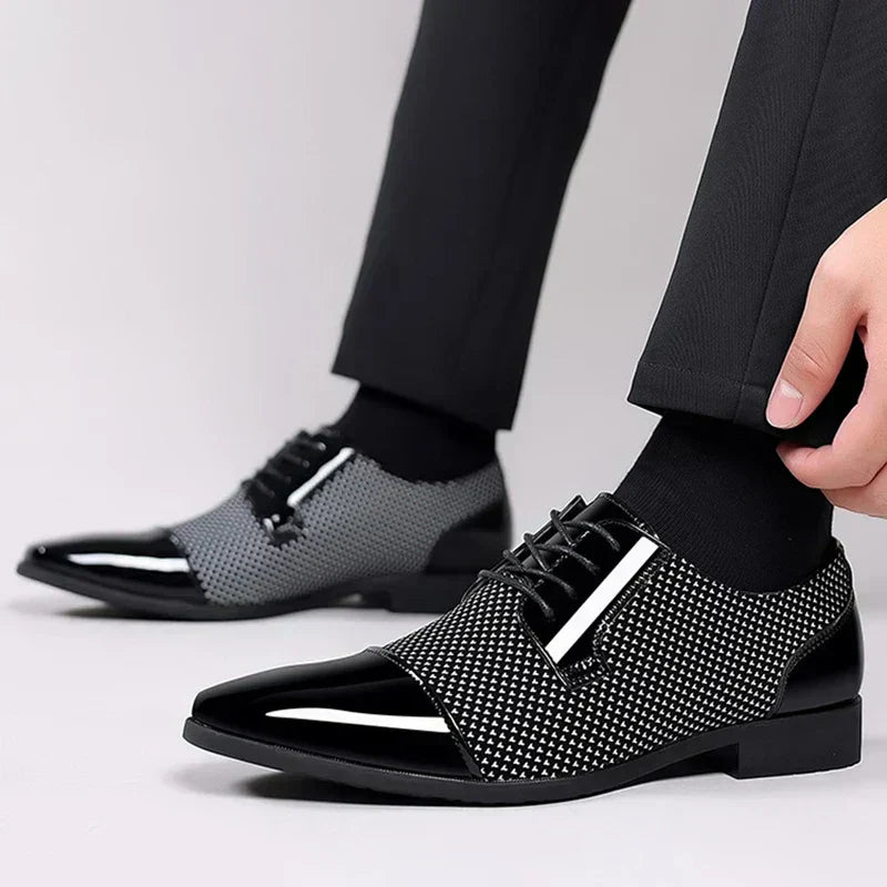 Oliver | Herren Winter Business-Schuhe mit Glanzfinish