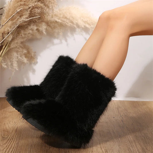 Irina | Damen Fellstiefel mit Bequemer Fütterung
