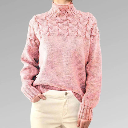 Karin | Damen Winterpullover mit Zopfmuster