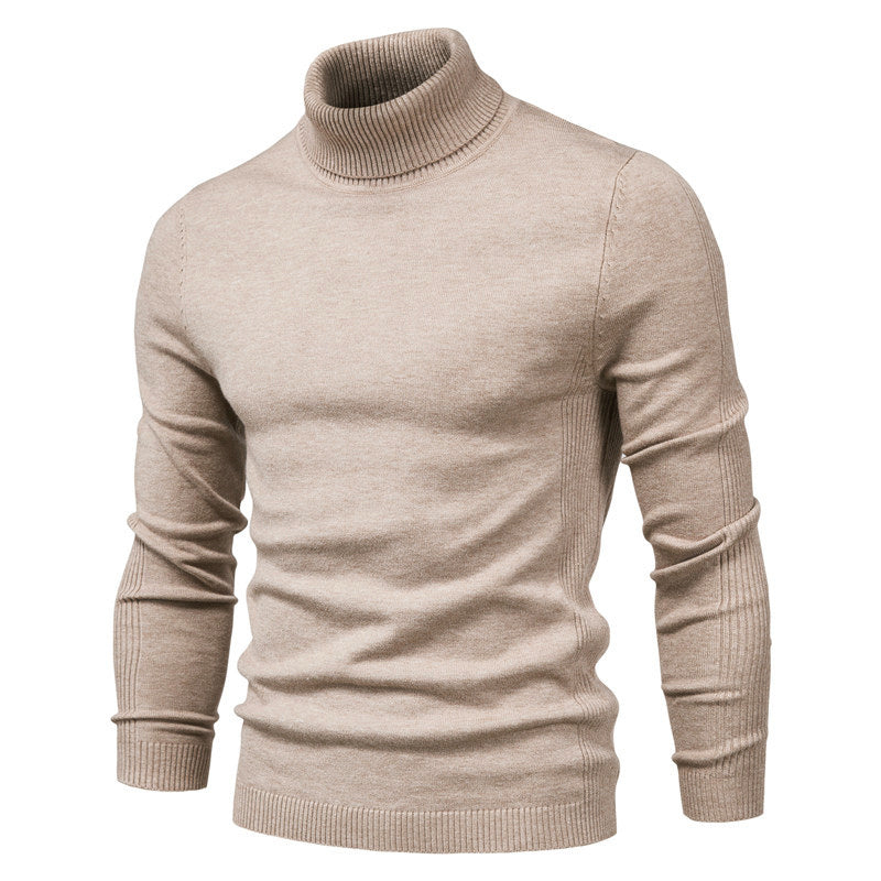 Andreas | Herren Gestrickter Warmer Rollkragen-Winterpullover