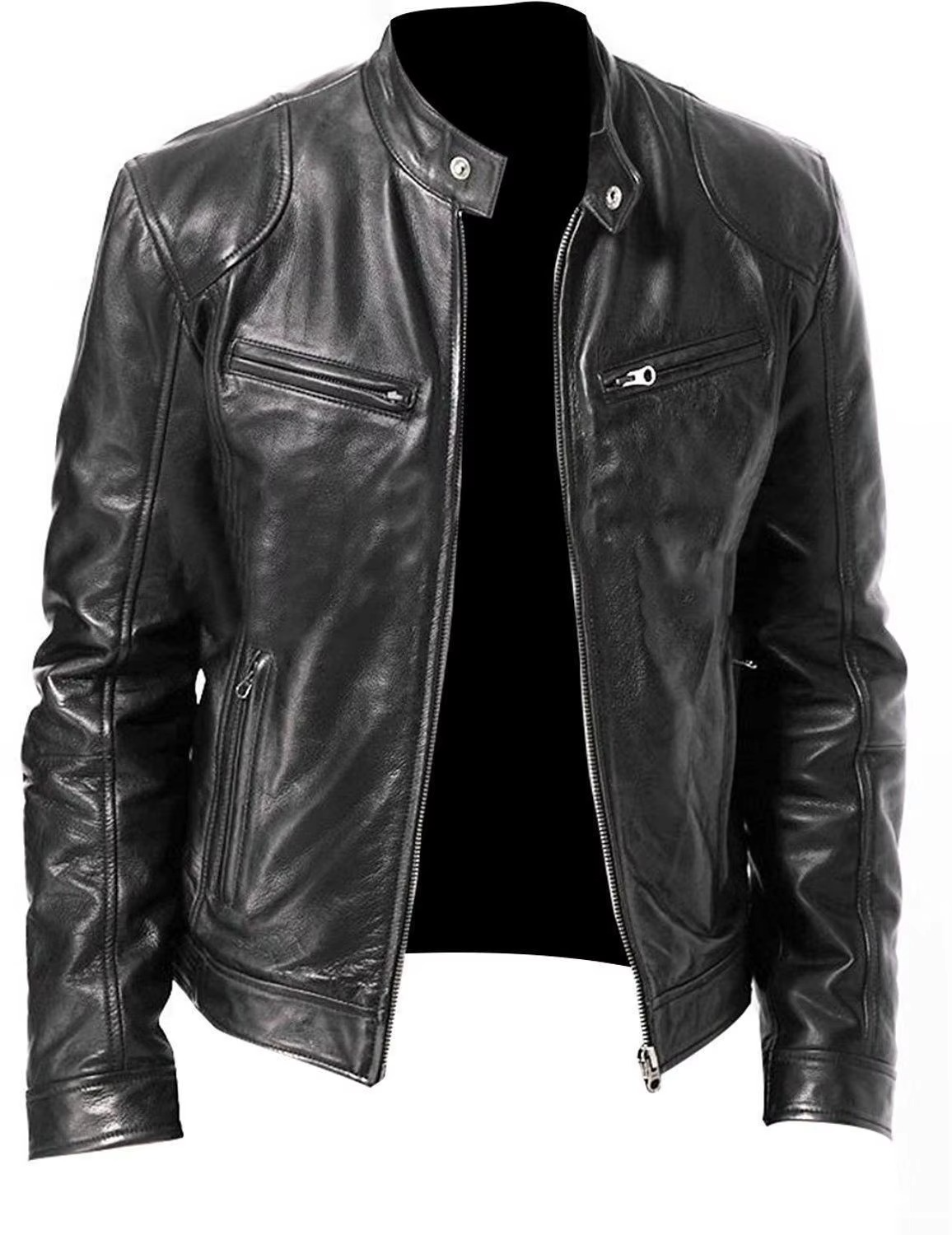 Alexander | Herren Klassische Bikerjacke im Bikerstil