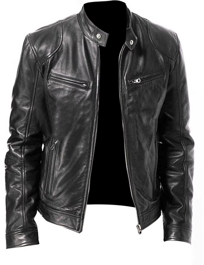 Alexander | Herren Klassische Bikerjacke im Bikerstil