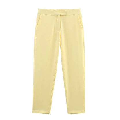 Helga | Schickes Formelles Anzugset mit Tailliertem Langen Blazer für Damen