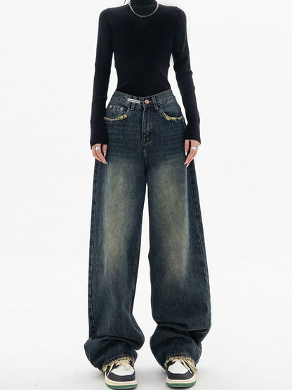 Carolin | Damen Jeans im Urban-Look mit lockerer Passform