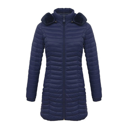 Ursula | Damen Winter Pufferjacke mit Fellkapuze