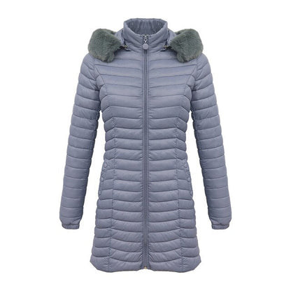Ursula | Damen Winter Pufferjacke mit Fellkapuze