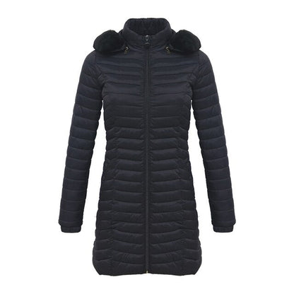 Ursula | Damen Winter Pufferjacke mit Fellkapuze