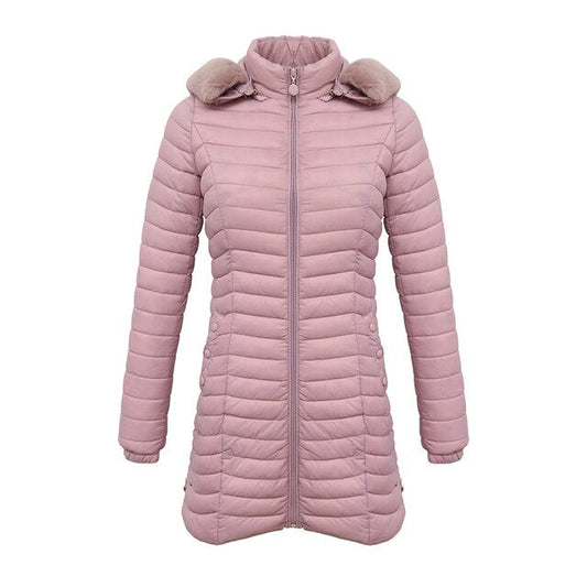 Ursula | Damen Winter Pufferjacke mit Fellkapuze