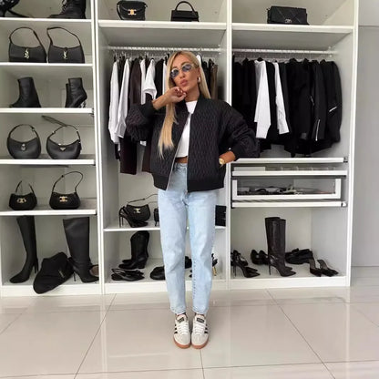 Jana | Damen Freizeitkurzjacke mit gesteppter Vorderseite