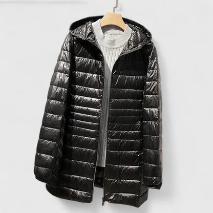 Alina | Damen Gesteppten Wintermantel mit Reißverschluss