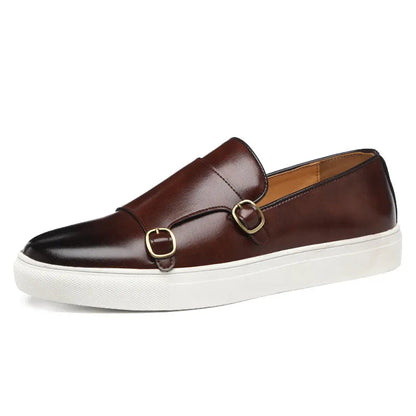Konrad | Herren Leder Slipper mit Schnallen