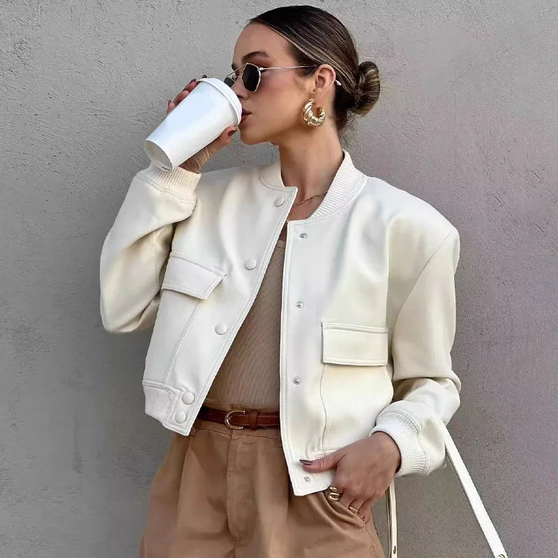 Dorothea | Damen Casual Bomberjacke mit Taschen