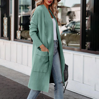 Lydia | Damen Winter Offener Cardigan-Mantel